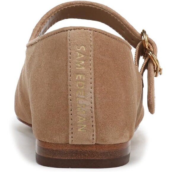 Sam Edelman Womens Cyprus Tan Leather Closed Pointed Toe Mary Jane Flat Shoes - Picture 3 of 6